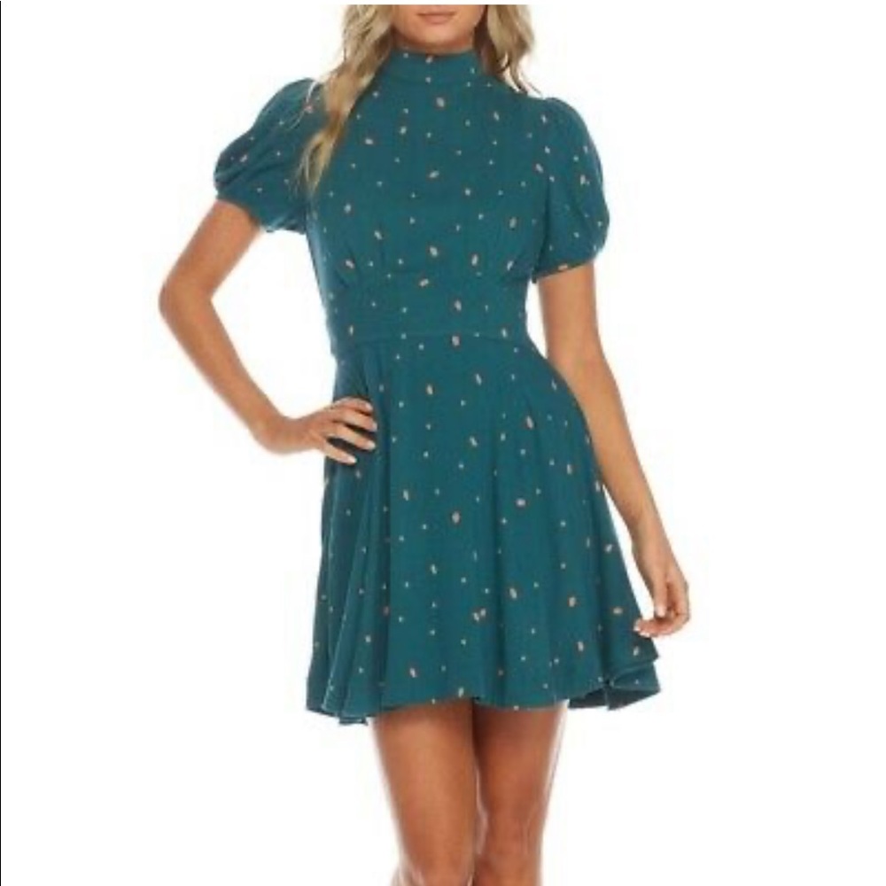 NEW Free People Green Abbie Dress